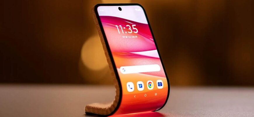 Motorola представила гнущийся смартфон