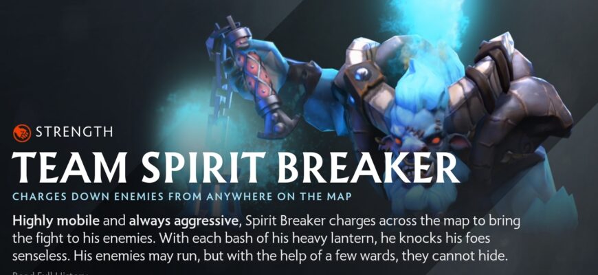 Dota 2: Valve переименовала Spirit Breaker в честь победы Team Spirit на TI 2023
