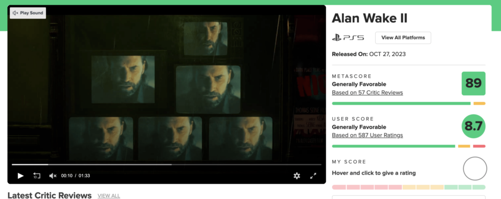 Alan Wake 2: триумфальное возвращение